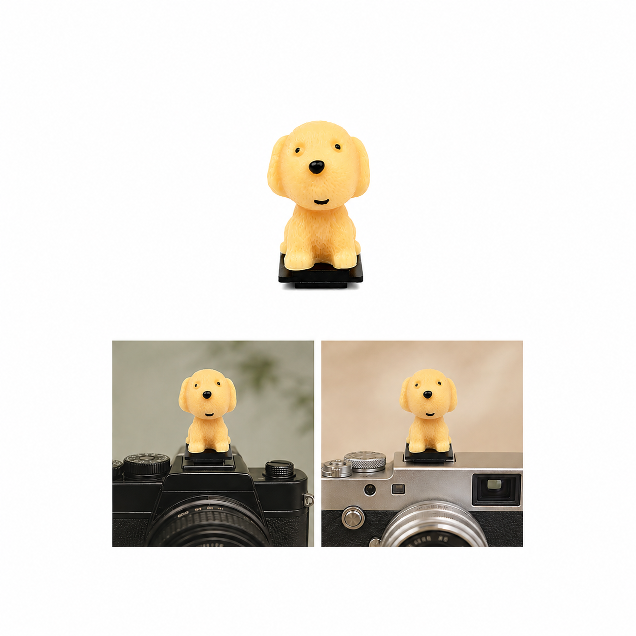Decorative Camera Hot Shoe Cover – Yellow Cute Dog