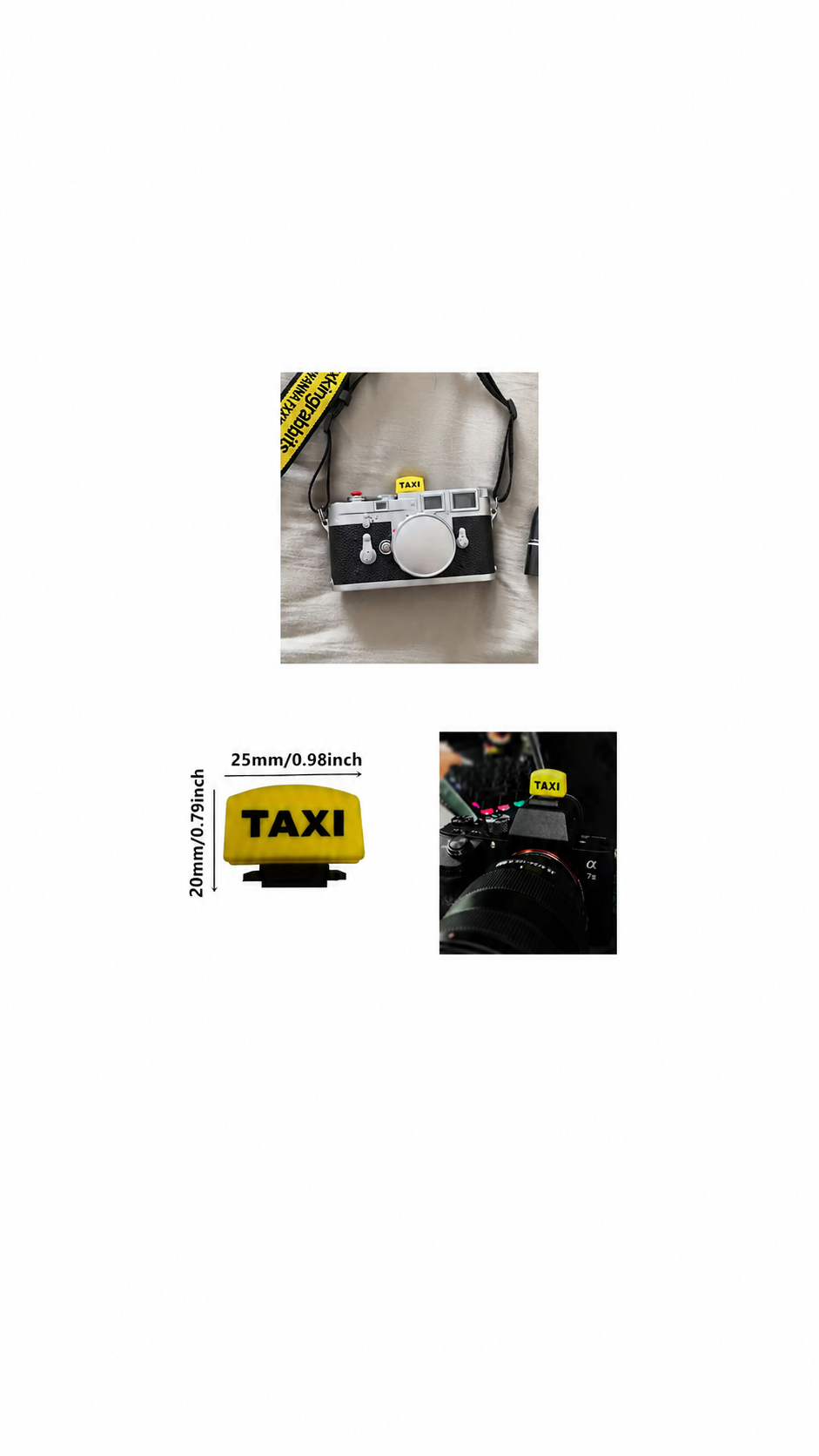 Cubierta para Hot Shoe Diseño Taxi Amarillo
