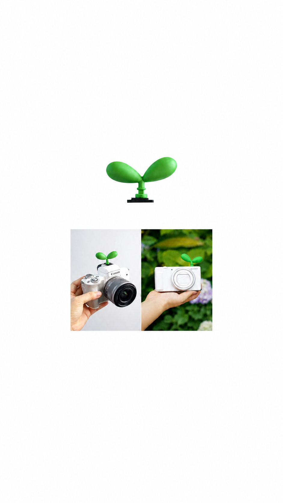 Green Sprout Decorative Camera Hot Shoe Cover