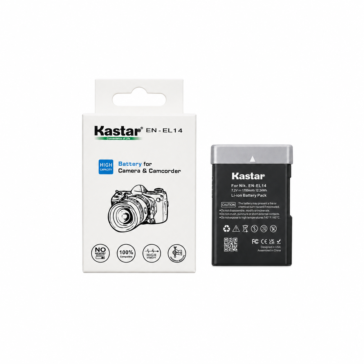 Kastar EN-EL14 Battery for Nikon