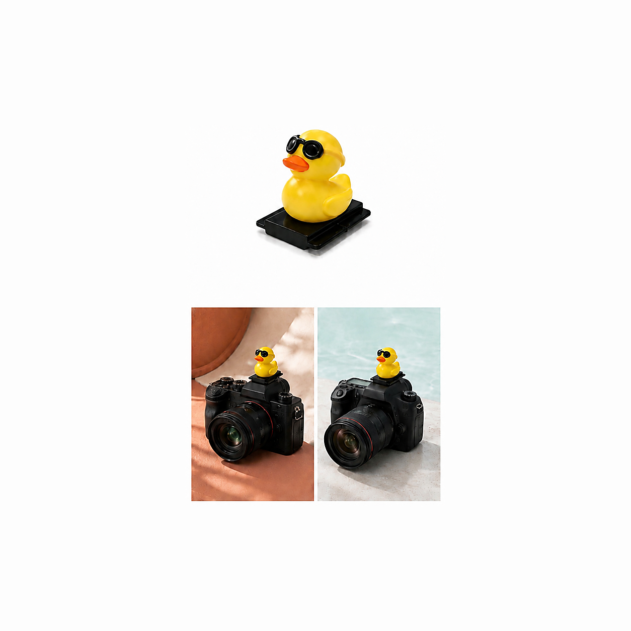 Protector de zapata para cámara con patito y gafas