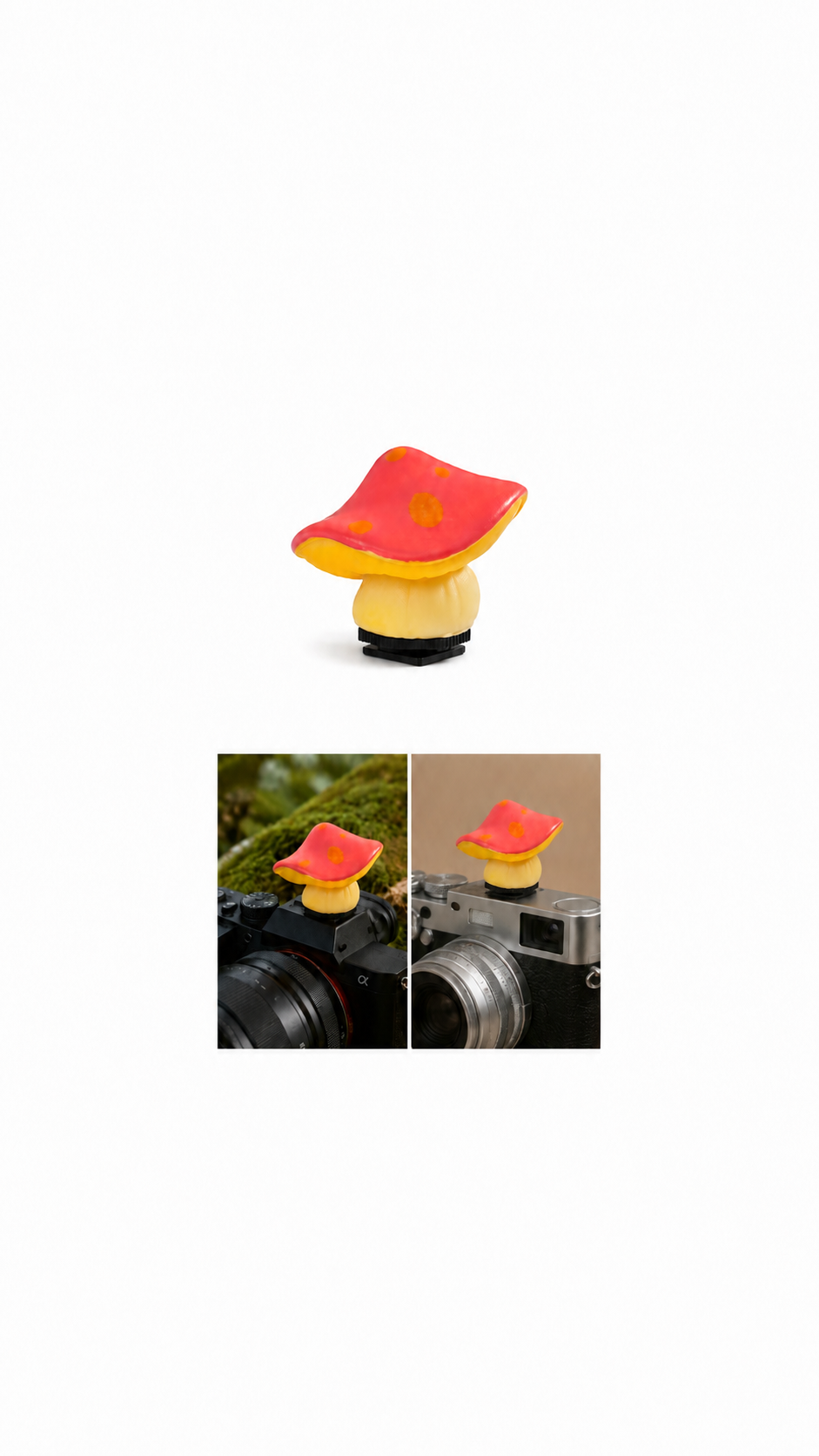 Wavy Coral Mushroom Decorative Camera Hot Shoe Cover