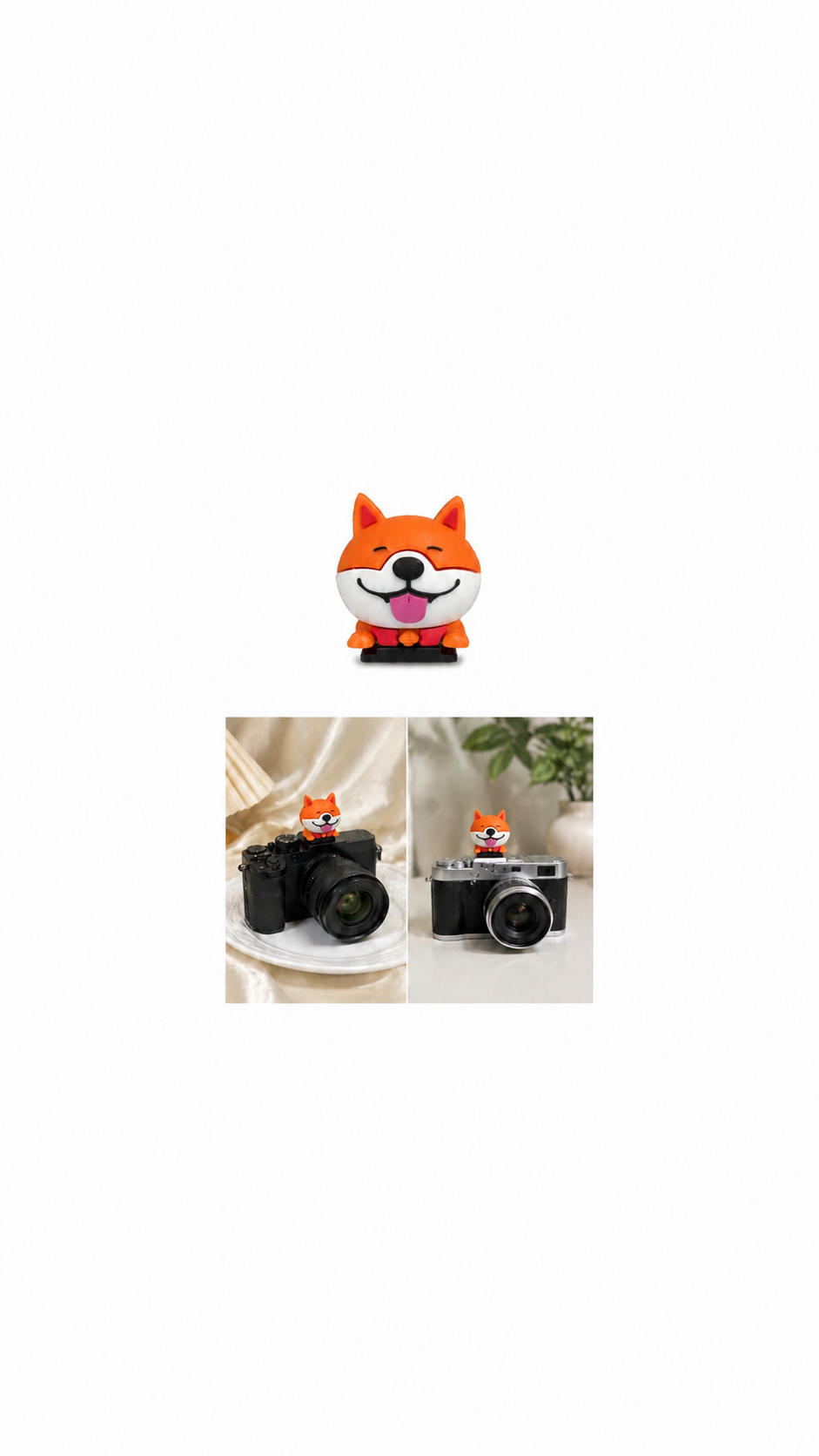 Orange Dog Decorative Camera Hot Shoe Cover