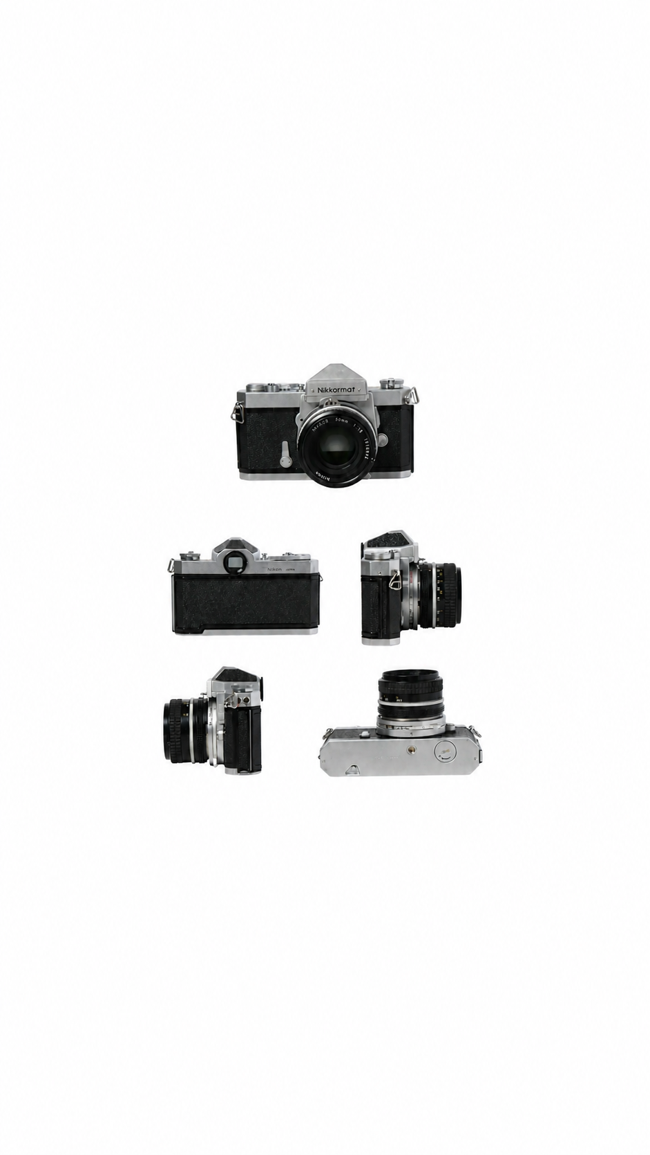 Nikkormat Film Camera with NIKKOR 50mm f/1.8 Lens