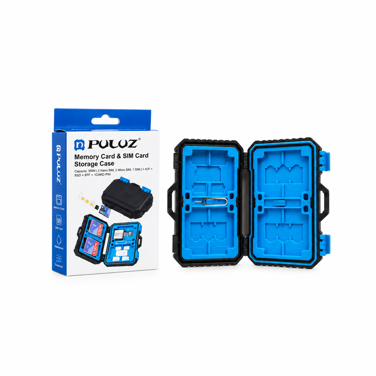 Estuche PULUZ PU5002 para Tarjetas de Memoria y SIM