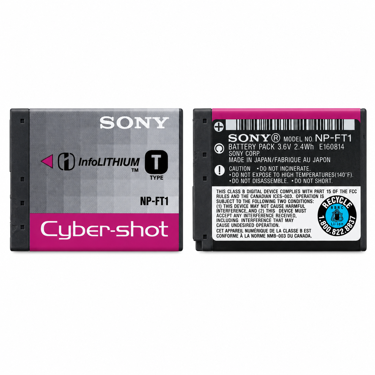 Batería Sony NP-FT1 InfoLITHIUM Tipo T para Cyber-shot