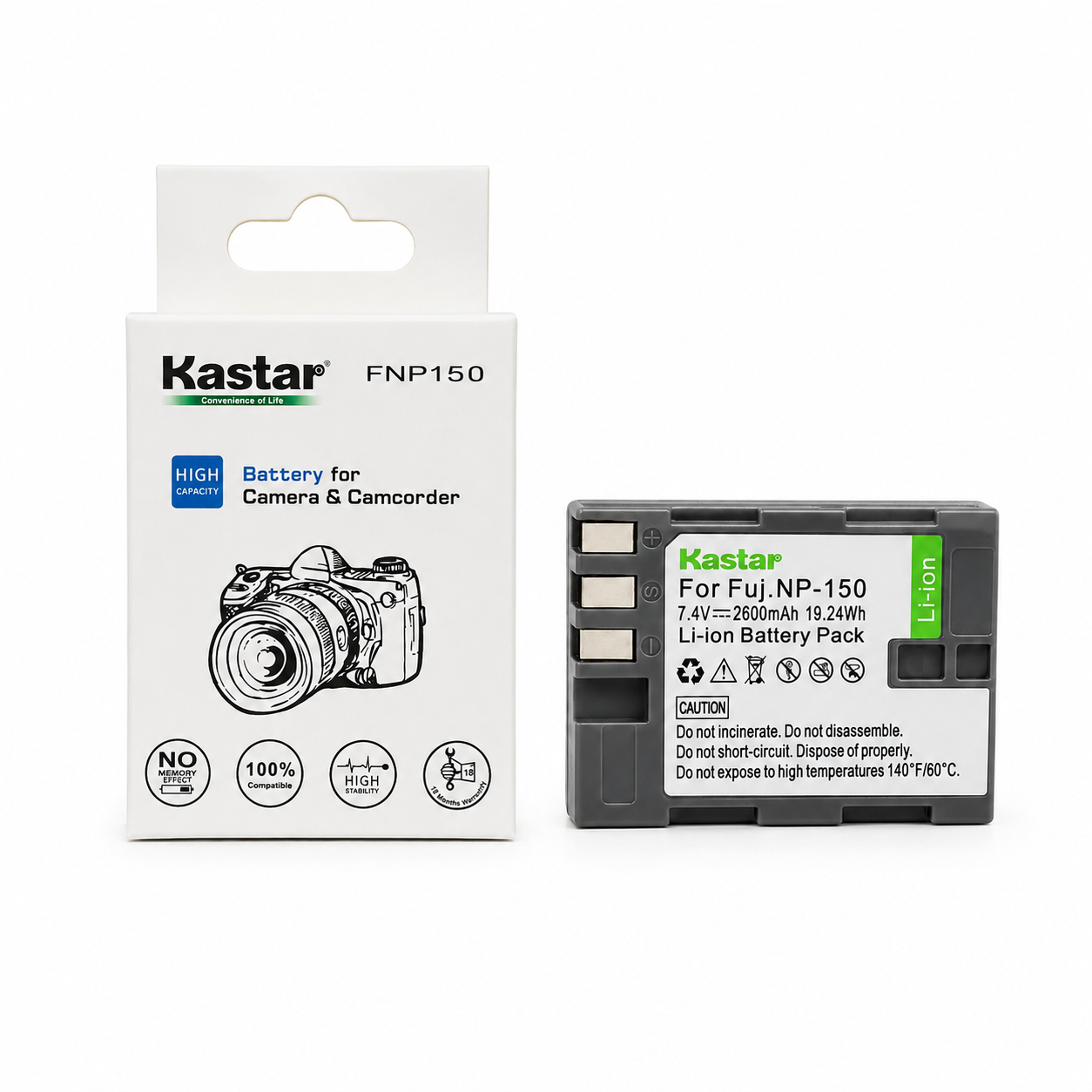 Batería Kastar FNP150 para Fujifilm
