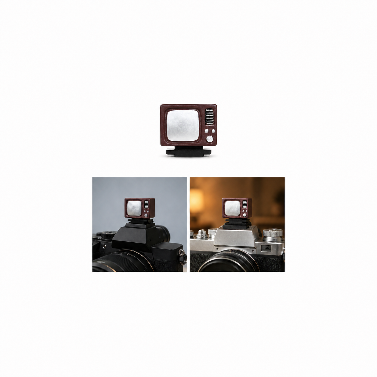 Decorative Camera Hot Shoe Cover – Retro Television