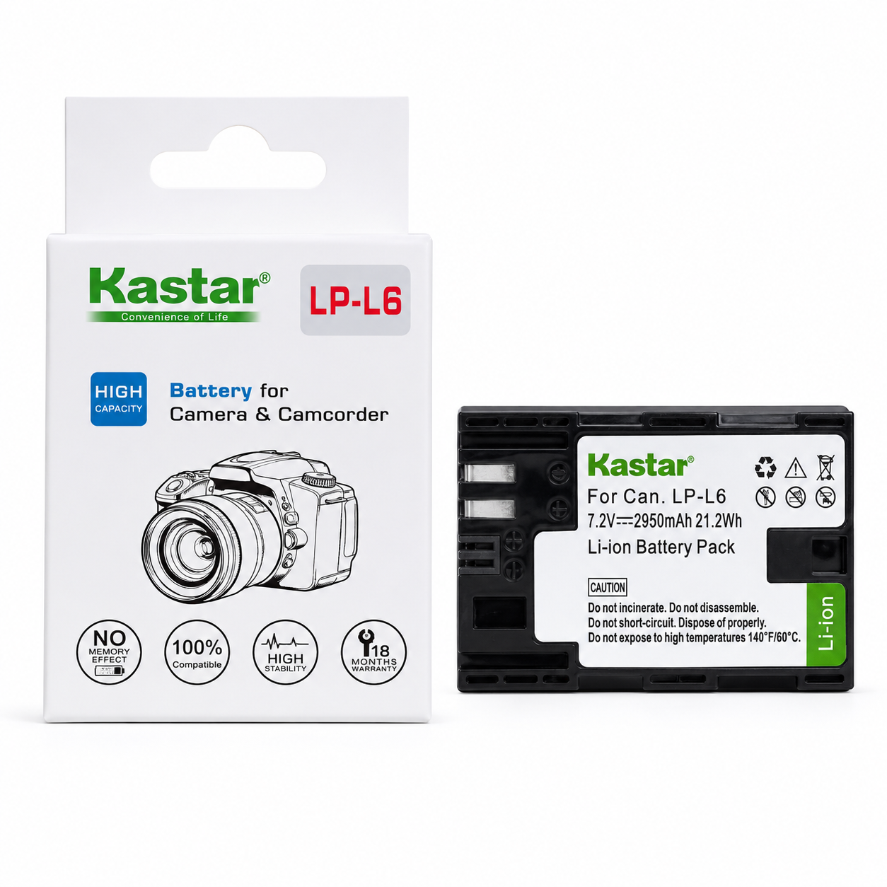 Kastar LP-E6 Battery for Canon